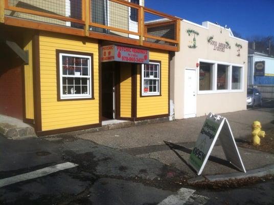 The outside of the store