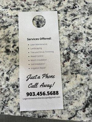 Legends Lawn And Landscape