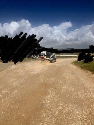 Broken down equipment