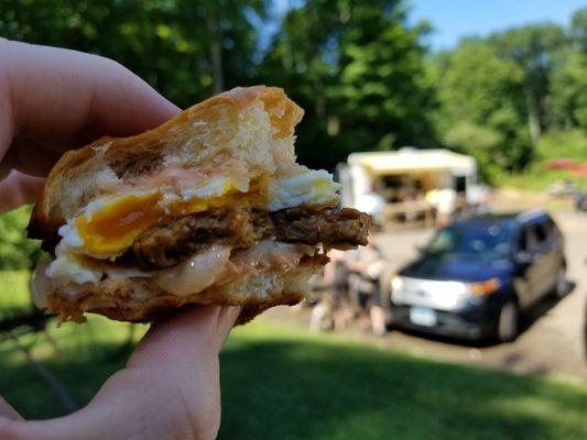 "Sausage Egg and Cheez"