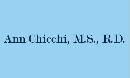 Ann Chicchi, M.S., R.D.