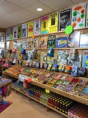 Even the tins that decorate the place are for sale