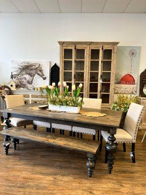 Handcrafted Hardwood Tables, Imported Cabinets, buffets, Consoles & home decor