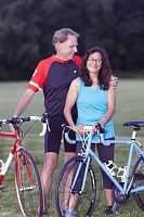 My husband and I on a warm summer evening