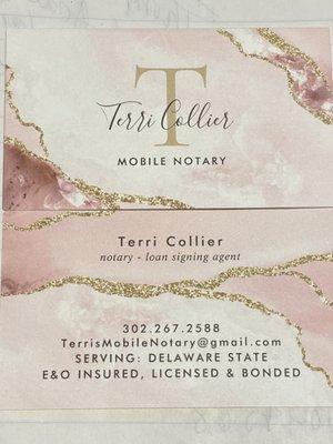 Terri Collier Mobile Notary
