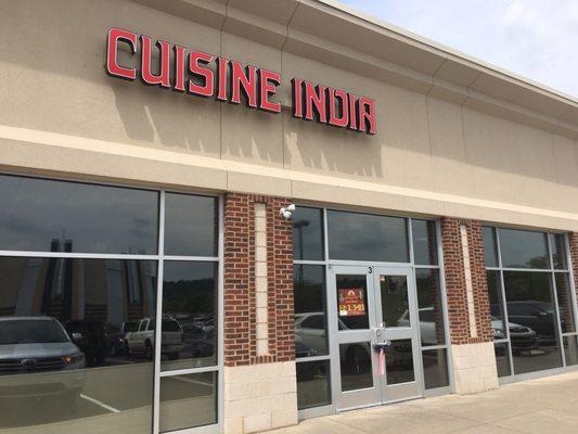 An actual picture of Cuisine India in Oaks, Pa.