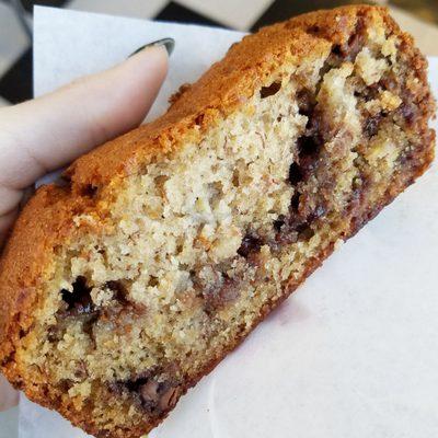 Banana chocolate chip bread