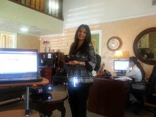 Ready with coffee in hand!