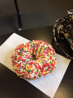 Surprise donuts from a professor! Woo!