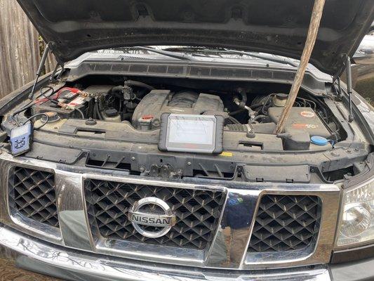 Nissan Armada Computer Diagnostic and charging system test