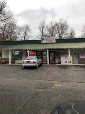 Front of store view from the gas pumps