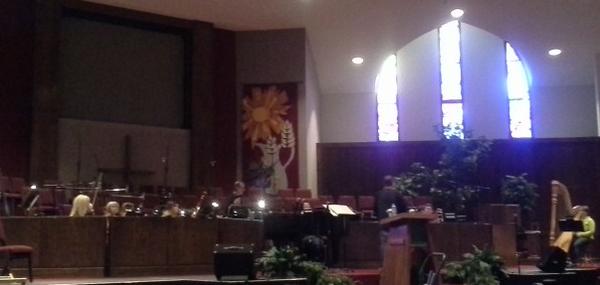 Rehearsal for The Nativity on December 8: full orchestra