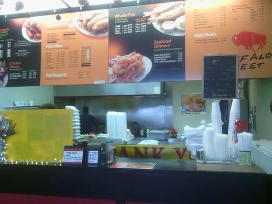 This is a straight forward fried chicken and seafood southern comfort joint!