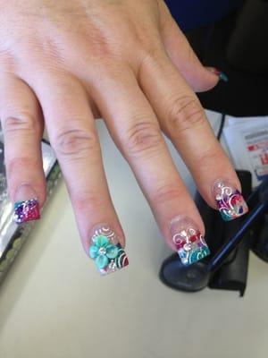 Got my nails done for the first time at Pampered Diva. Bethany is very creative, and great prices. She guarantees her work!