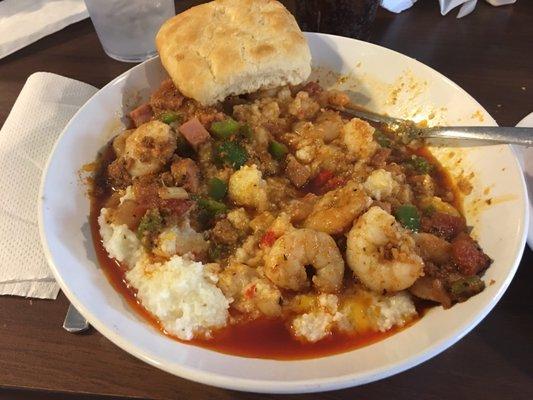 Red Pepper Shrimp and Grits