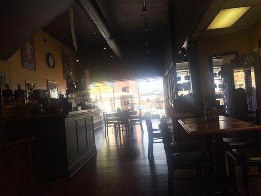 Plenty of seating for dining in