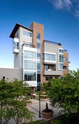 A mixed use, office and residential, project on a very small site, in the heart of Downtown Fayetteville