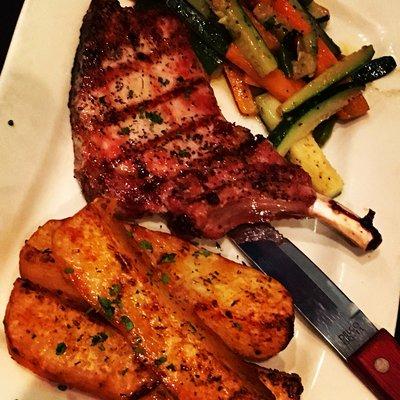 Grilled pork chop