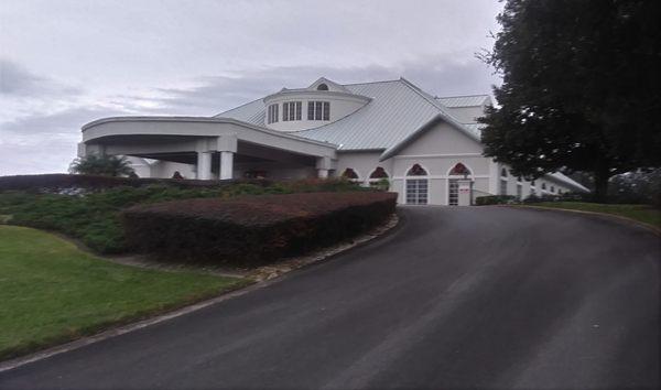 Main Club house.  Restaurant on lower level.
