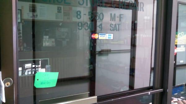 Great, they're open on Saturdays! Wait...it's Saturday morning and the store is dark...what's that sign say? "See you Monday."