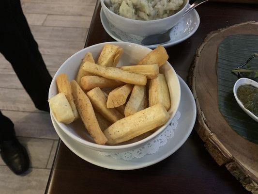 Yucca fries!