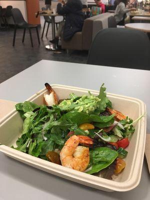 Love their grilled shrimp salad!