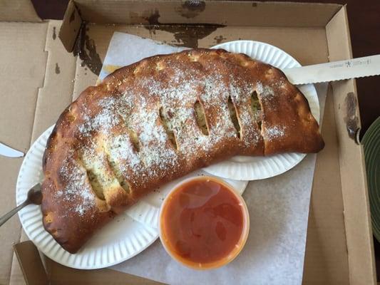 Just picked up this large meat Stromboli. Best in town!