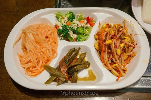 Banchan / side dishes.