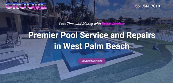 Groove Pools Cleaning and Repair Services