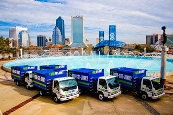 1-800-GOT-JUNK? along the St. Johns River in downtown Jacksonville