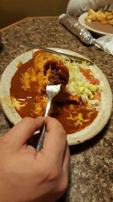 Beef enchiladas