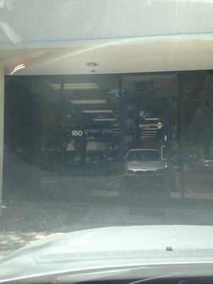 Green Tree Front Door to there office.