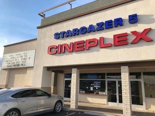 Front of the theater