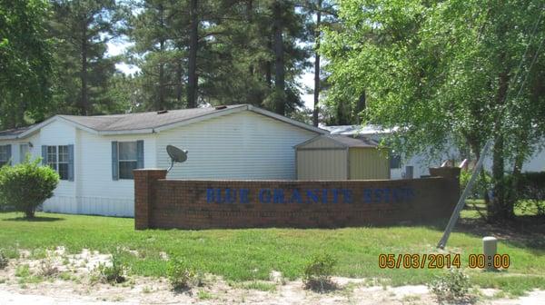 Blue Granite Estates Mobile Home Community