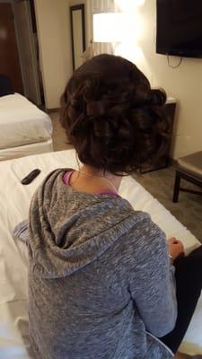 I'm so happy with how my hair came out, super elegant and polished, stayed in place all night just what you want for a wedding!