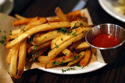 I tried both the Sweet Potato fries with Chipotle Mayo and the Belgian Fries with Yellow Banana Pepper ... so delicious!