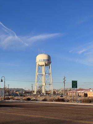 Water tower.
