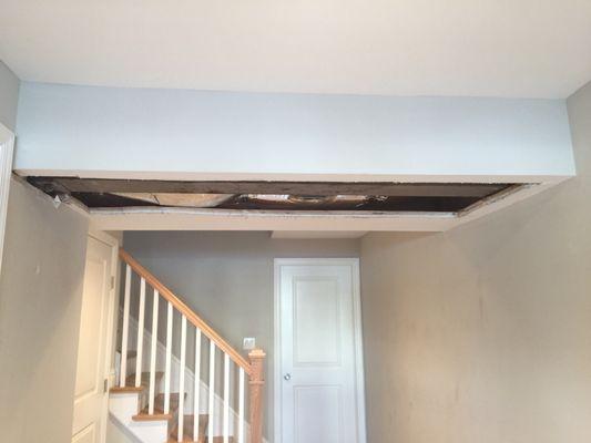 Huge hold in our ceiling.