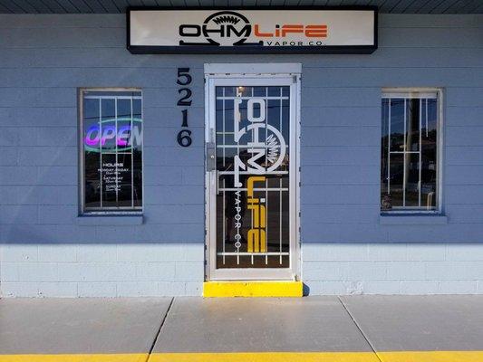 Ohm Life Vapor Co. Located at 5216 US Hwy 98 North Lakeland FL, 33809.