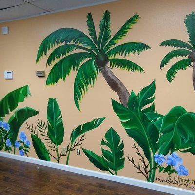 Custom mural.
