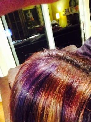 Purple highlights- first time!