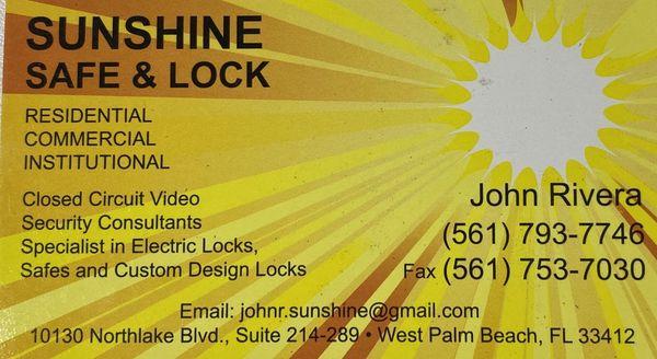 Sunshine Safe & Lock