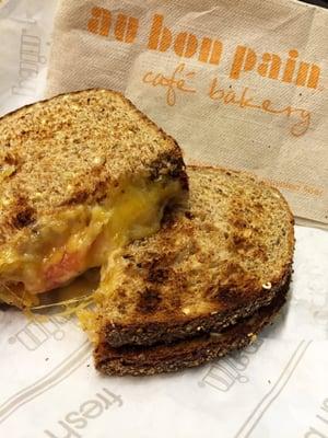 Grilled cheese on multigrain bread