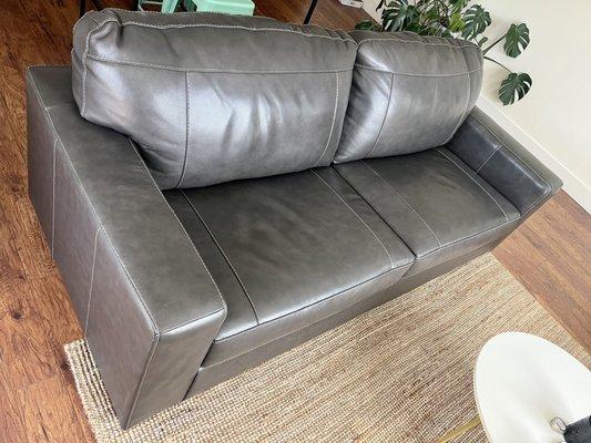 Loving my new leather sofa from Big Lots! Thanks to Nigel for the good customer service.