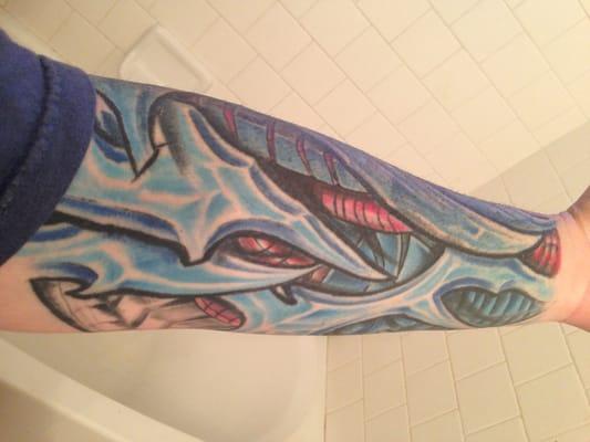 This is a shot of his work