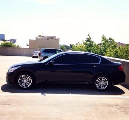 I only used solis tint since the day I got my car. 2 coats of 20% in this picture.