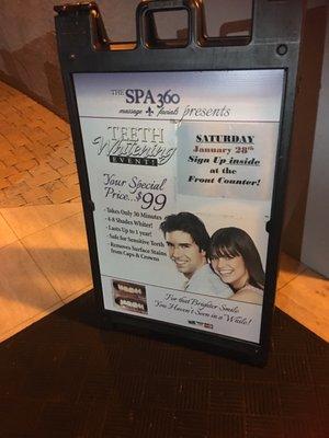 Anybody want their teeth cleaned and whitened?