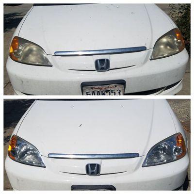 This customer can now see at night! Don't drive in the dark, contact us today for a free estimate!