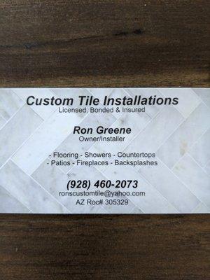 Custom Tile Installations