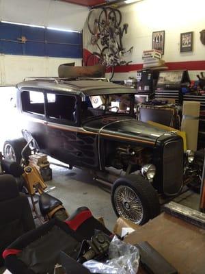 This is Jim's 1930 ford model A rat rod project, pretty sweet!!!
